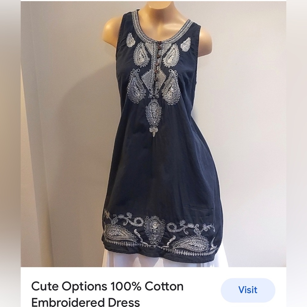 Spring Sundress Embroidered and Lined